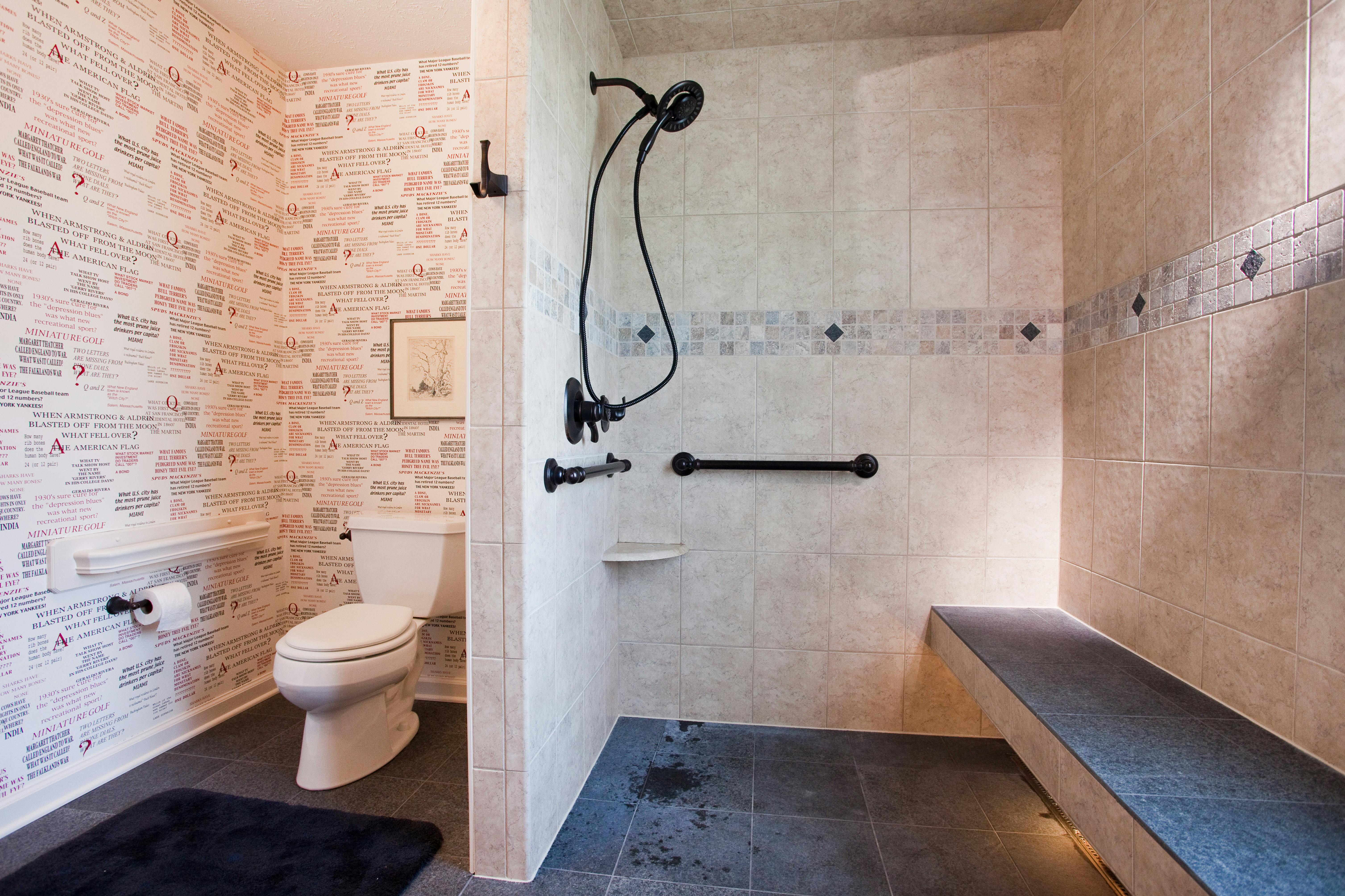 The most asked-for aging in place project is a bathroom renovation.