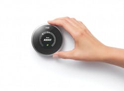 The Nest smart thermostat collects user behavior data The Nest smart thermostat collects user behavior data