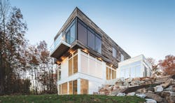 A house that uses Marvin Windows' Contemporary Awning windows, from the Contemporary Studio collection. A house that uses Marvin Windows' Contemporary Awning windows, from the Contemporary Studio collection.