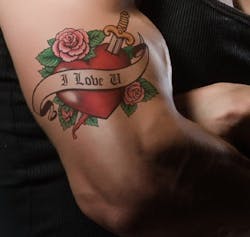 Tattoo on bicep Tattoo on bicep