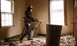 Plaster demolition worker Plaster demolition worker