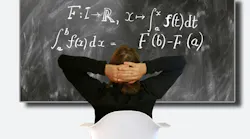 Lessons learned-man ponders equation on blackboard-Pixabay image