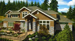 CartainTeed StoneFacade veneer siding in Appalachian Twilight