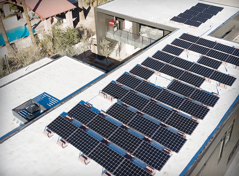 the LG solar array on this year's new american remodel