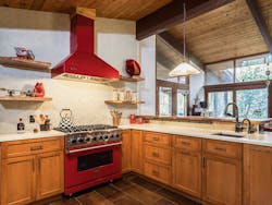 Baxter Unger Kitchen with red appliances Baxter Unger Kitchen with red appliances