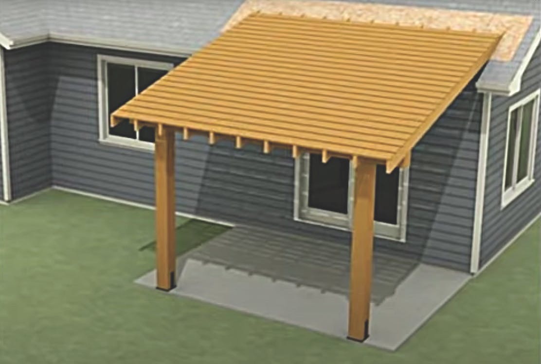 how to build a covered patio