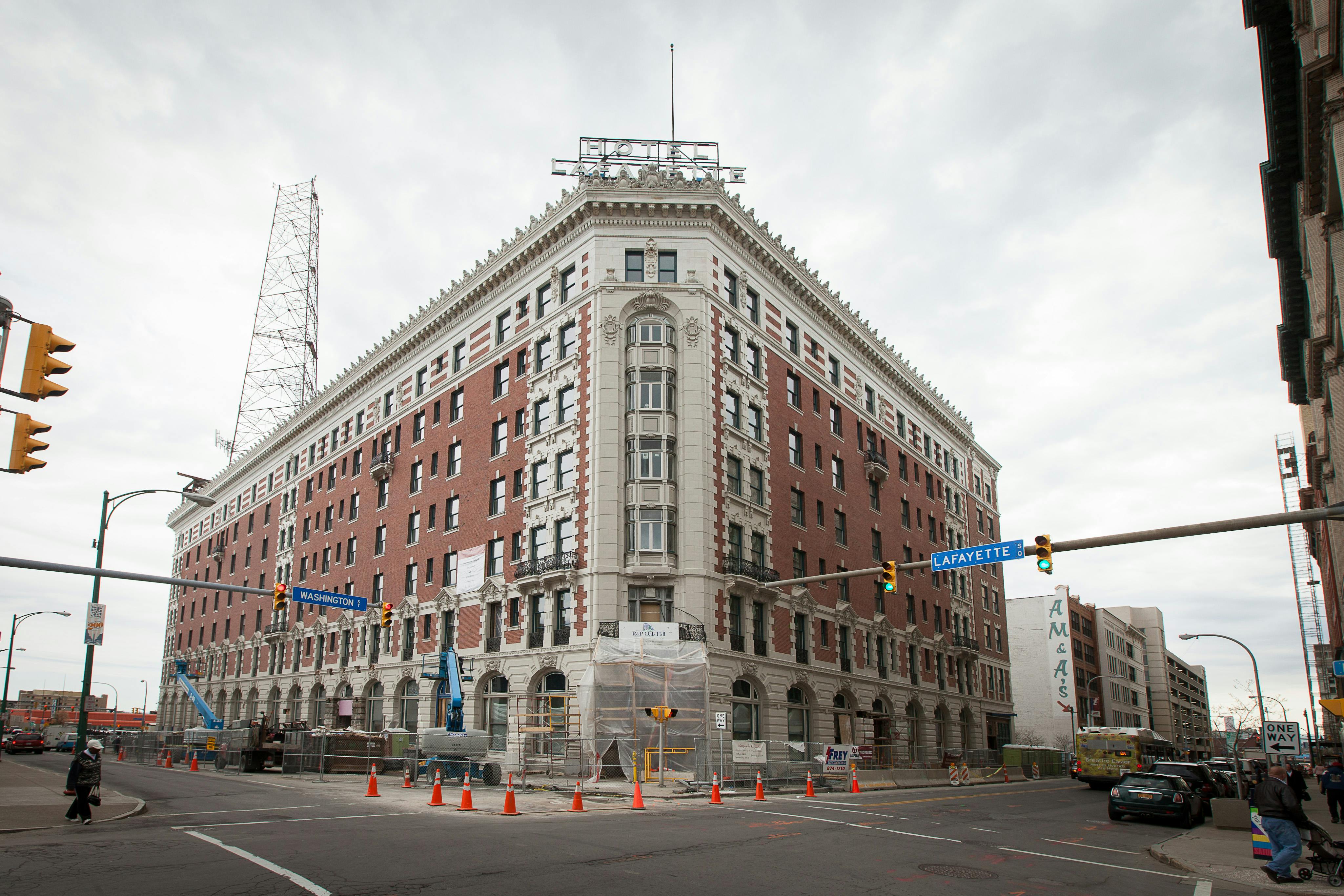 The Hotel Lafayette in Buffalo, N.Y., includes 67 one bedroom, 48 two bedroom a