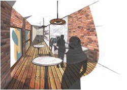 This Paper 53 sketch by Pollard illustrates how the app enables users to render, This Paper 53 sketch by Pollard illustrates how the app enables users to render,