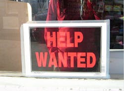 Help-wanted sign Help-wanted sign
