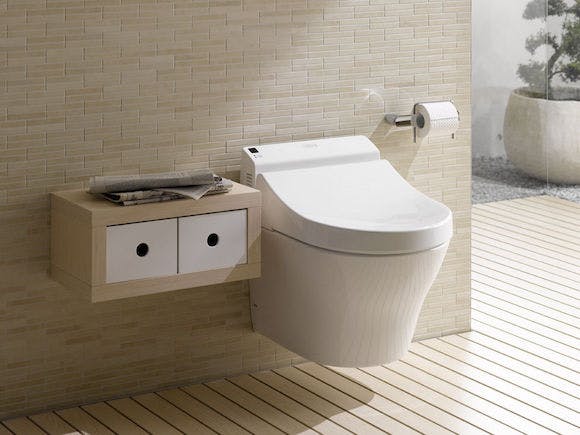 wall mounted toilet