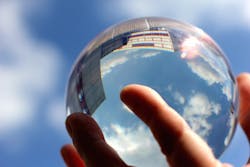 Predicting the future with a crystal ball. Predicting the future with a crystal ball.