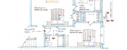 bathroom plan sketch by Bill Millholland bathroom plan sketch by Bill Millholland
