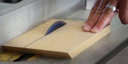 table saw with fingers coming toward the blade table saw with fingers coming toward the blade