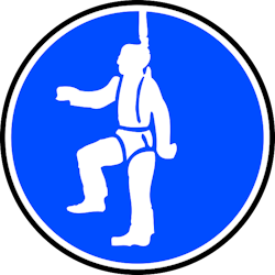 Safety harness symbol Safety harness symbol