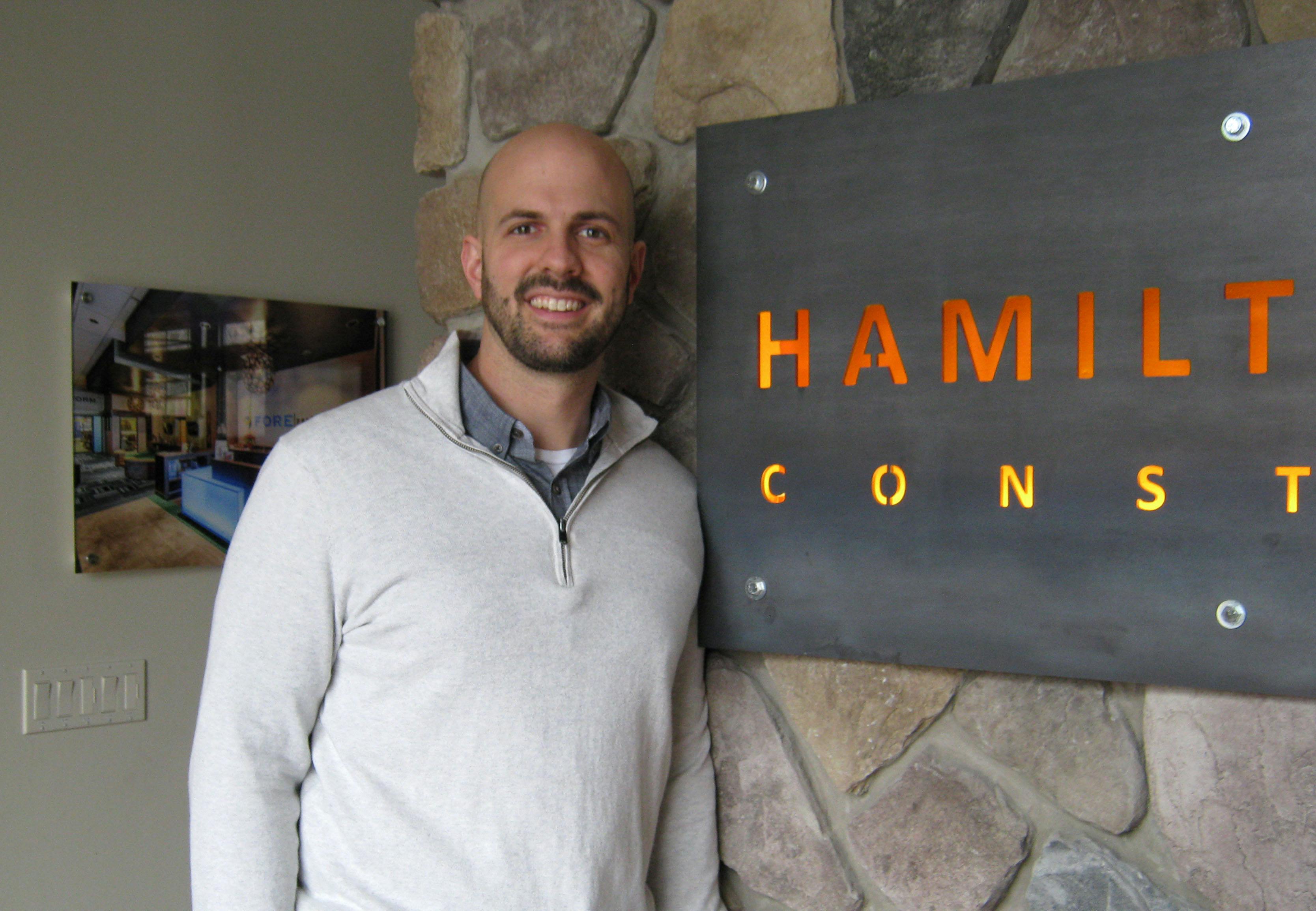 Justin Hamilton, Partner at Hamilton Stern Construction, in Pittsford, N.Y., 2016 Professional Remodeler 40 Under 40 awardee