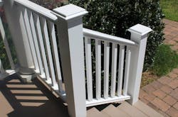 Intex Hampton extruded PVC railing system Intex Hampton extruded PVC railing system