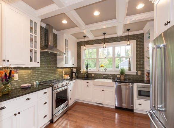 This kitchen remodel emphasizes the home&rsquo;s 1920 motif. Photo: courtesy J.S. Brown & Co.