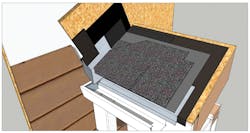 Kickout flashing replaces the first piece on step flashing and redirects water away from the siding (ideally into a gutter). Without a kickout, water will eventually get behind the siding and into the wall, where it will wreak havoc for years before you notice any signs of a leak. Kickout flashing replaces the first piece on step flashing and redirects water away from the siding (ideally into a gutter). Without a kickout, water will eventually get behind the siding and into the wall, where it will wreak havoc for years before you notice any signs of a leak.