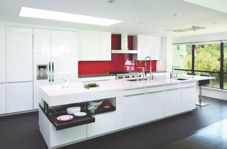 Harrell Remodeling kitchen with glass drawers