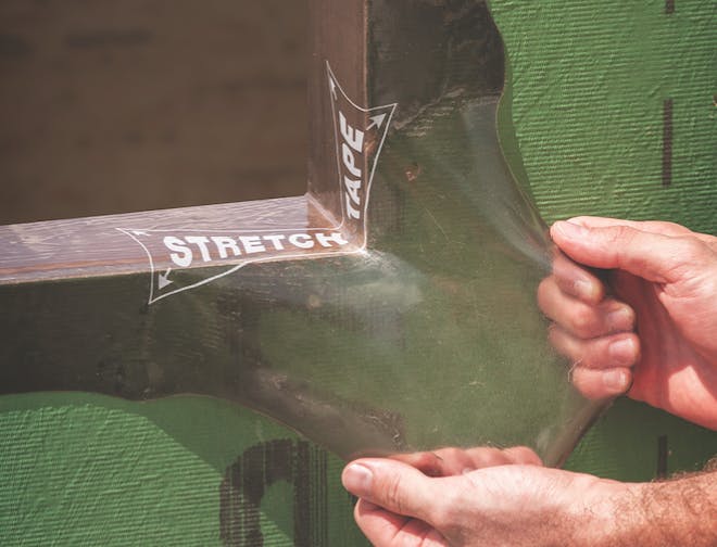 remodeler matt stedman using huber ZIP system stretch tape