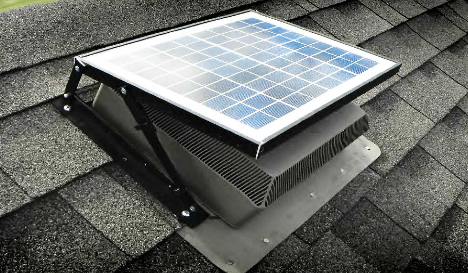 fully installed isolar solutions solar attic fan