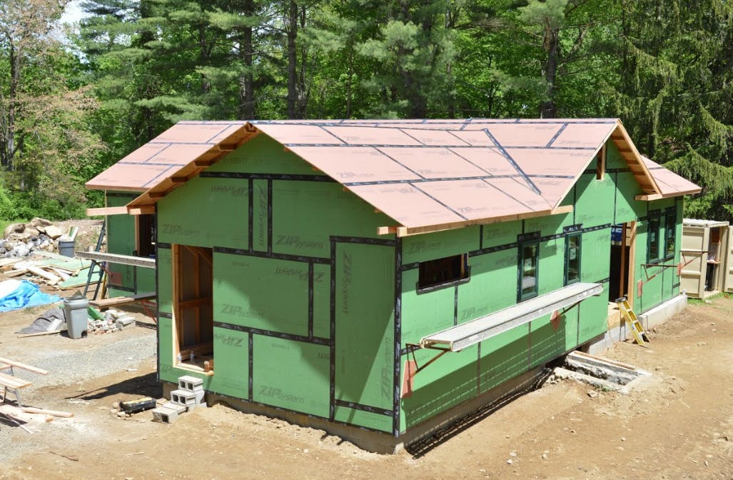 model remodel project with insulation