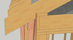 professional remodeler adding a space between exterior wall and roof for efficiency