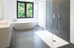 Large walk in showers are popular in remodeling Large walk in showers are popular in remodeling