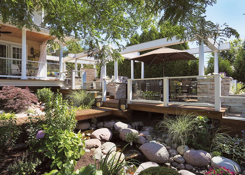 remodeler in chicagoland turns his backyard into oasis