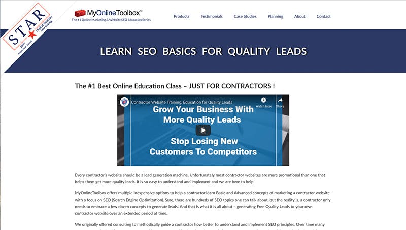 a marketing and seo tool built for remodeling contractors
