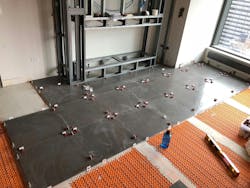 T-locks like these can help remodelers level floors easier T-locks like these can help remodelers level floors easier