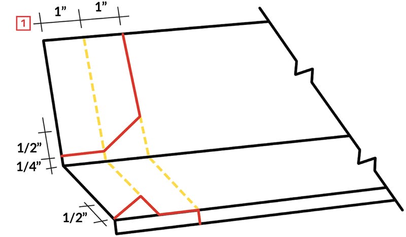 How to Custom Bend Window Drip Cap Flashing 65