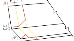 How to Custom Bend Window Drip Cap Flashing 65