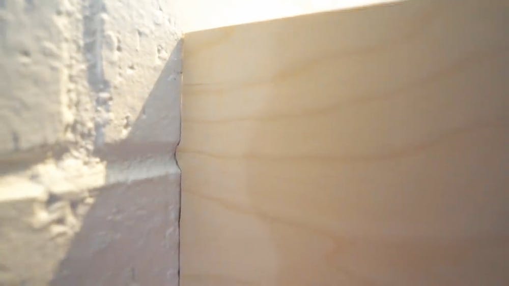 steps for remodelers for scribing wood to stone