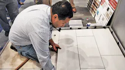 A floating floor system that installs twice as fast as traditional tile