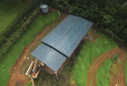 No glass, wo wracking, and one-quarter the weight of silicon panels No glass, wo wracking, and one-quarter the weight of silicon panels