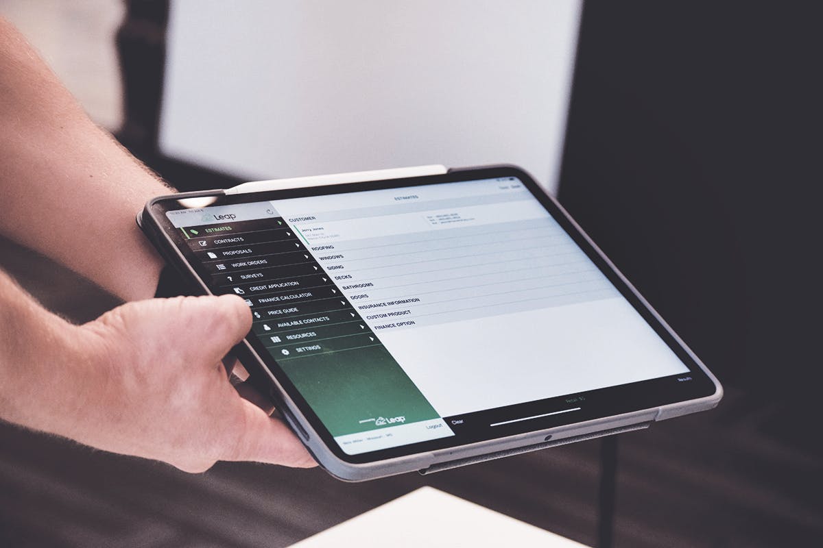 Leap best sales software for contractors