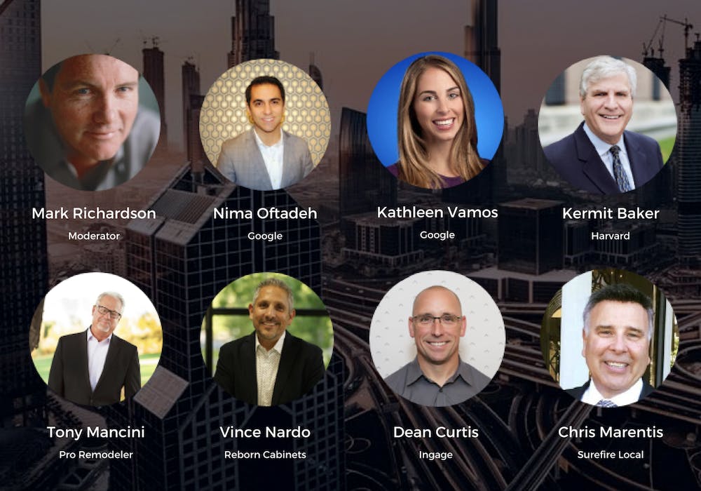 remodeling mastery forum with kermit baker, vince nardo, tony mancini, mark richardson, nima oftadeh, kathleen vamos, chris marentis, dean curtis