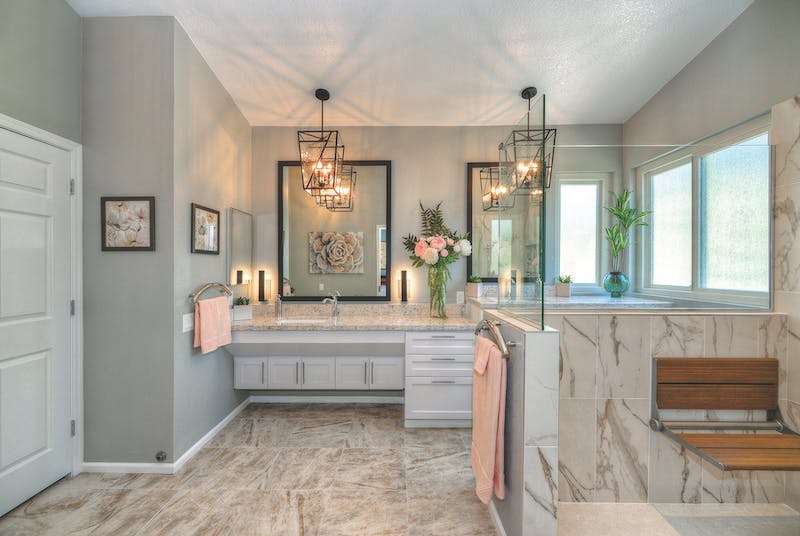 Master Bath with Aging in place design
