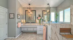Master Bath with Aging in place design