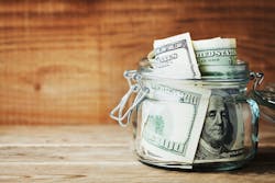 Money in a jar Money in a jar