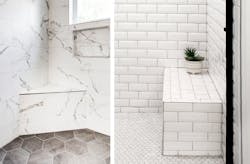 QuickDrain Shower Bench from recycled materials QuickDrain Shower Bench from recycled materials