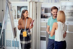salesperson selling at a showeroom salesperson selling at a showeroom