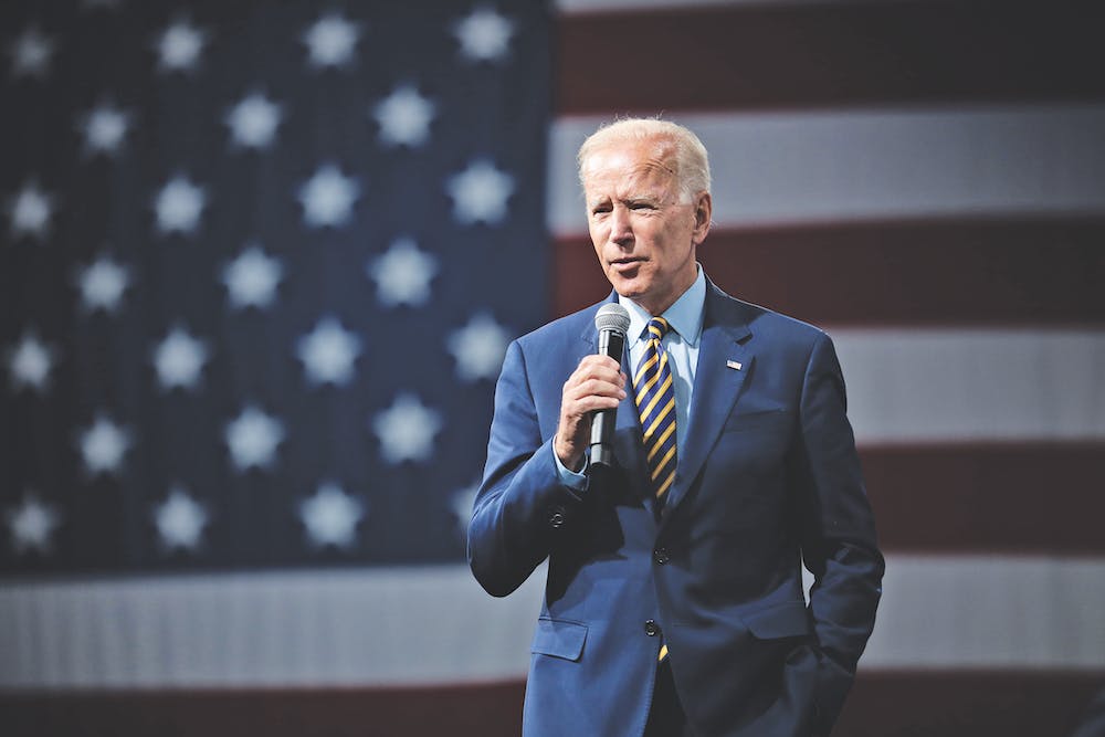 Joe Biden giving speech