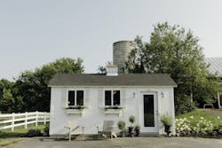 Office shed in backyard Office shed in backyard
