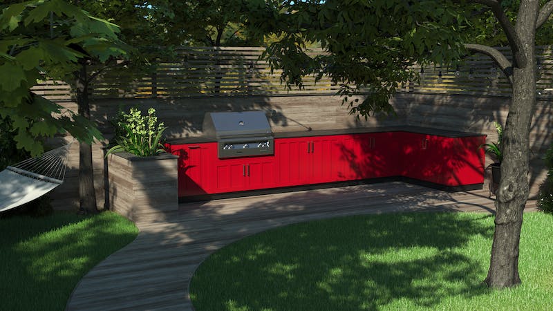 Trex outdoor kitchen