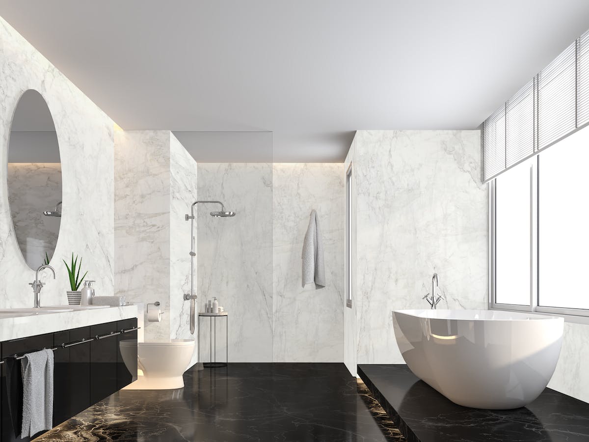 porcelain tile bathroom