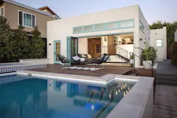 Home that utilizes Andersen Folding Outswing doors to expand indoor / outdoor living Home that utilizes Andersen Folding Outswing doors to expand indoor / outdoor living