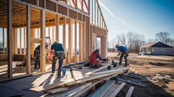 Home being framed Home being framed