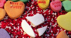 broken heart candy represents Mike Damora breaking up with Angie's list lead generation broken heart candy represents Mike Damora breaking up with Angie's list lead generation